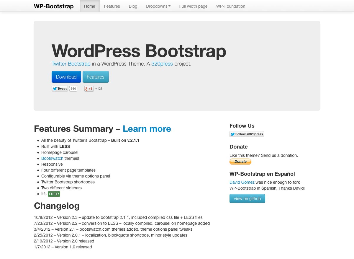 wordpress bootstrap