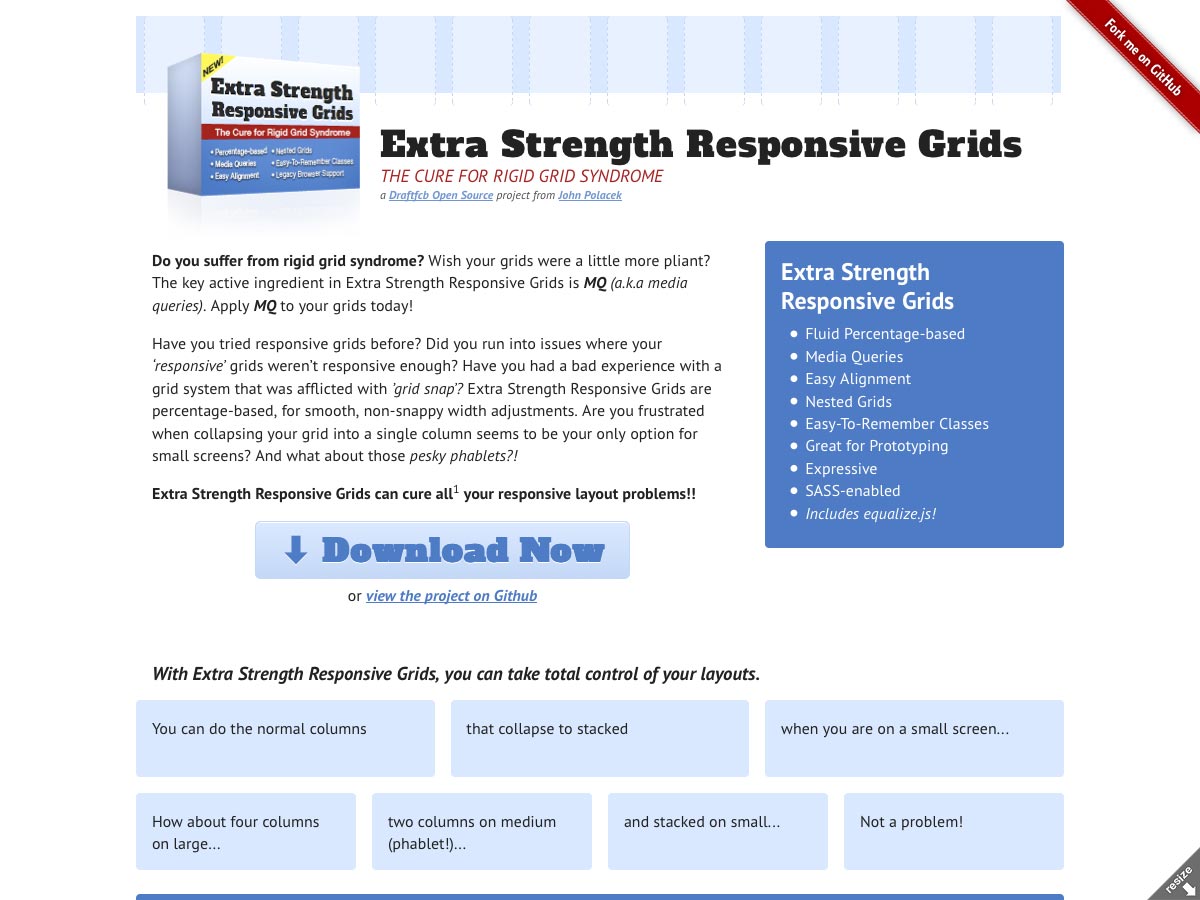extra strength responsive grids