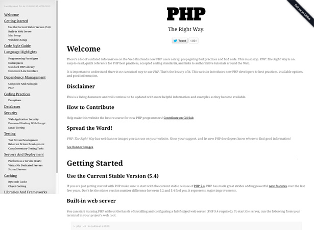 php the right way
