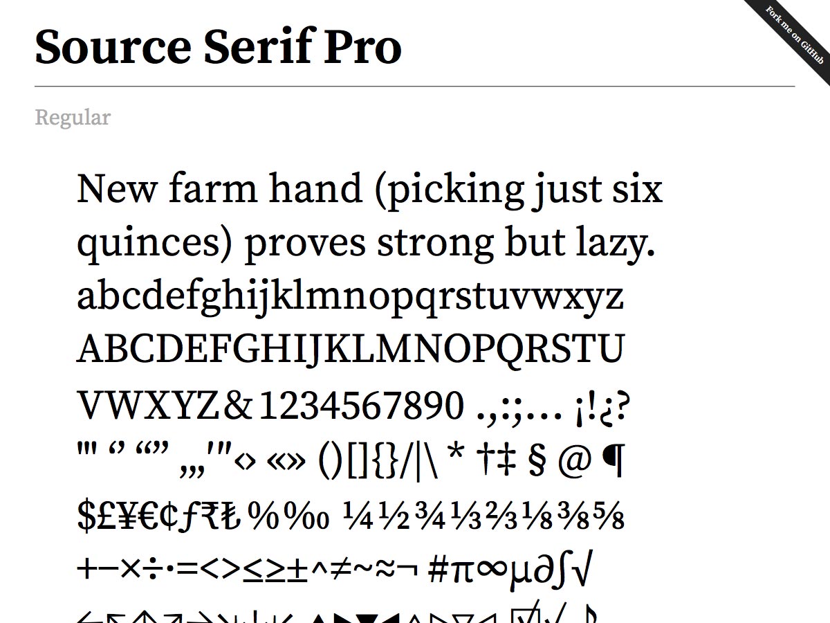 source serif pro