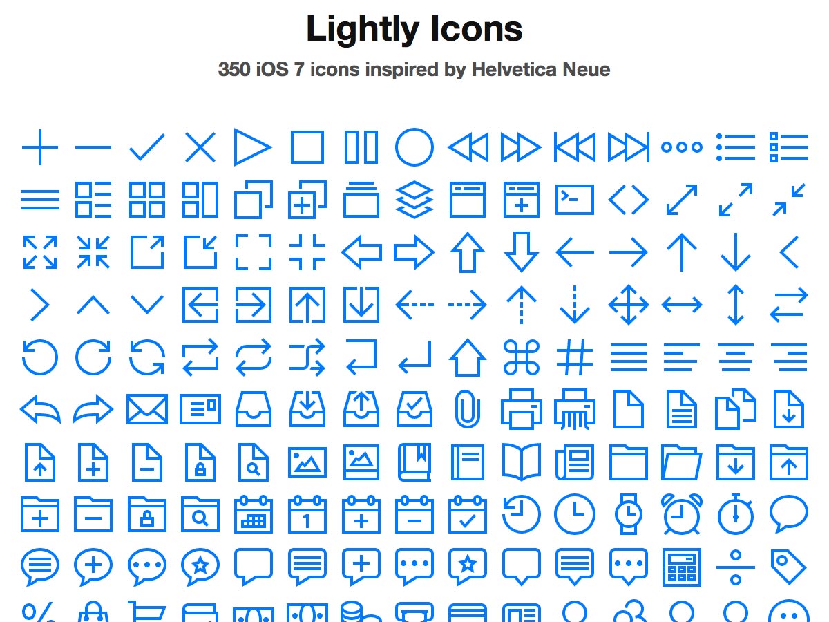 lightly icons