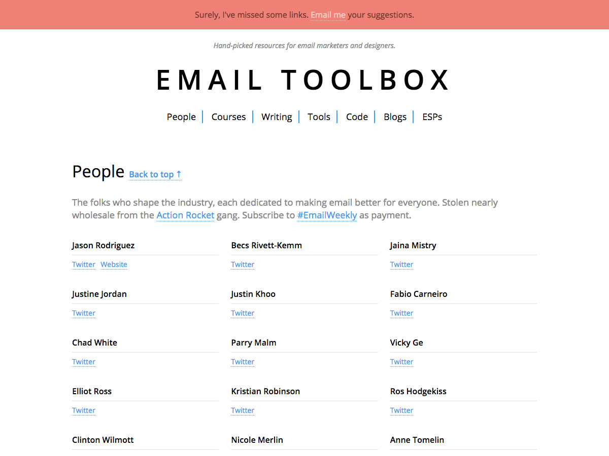 email toolbox