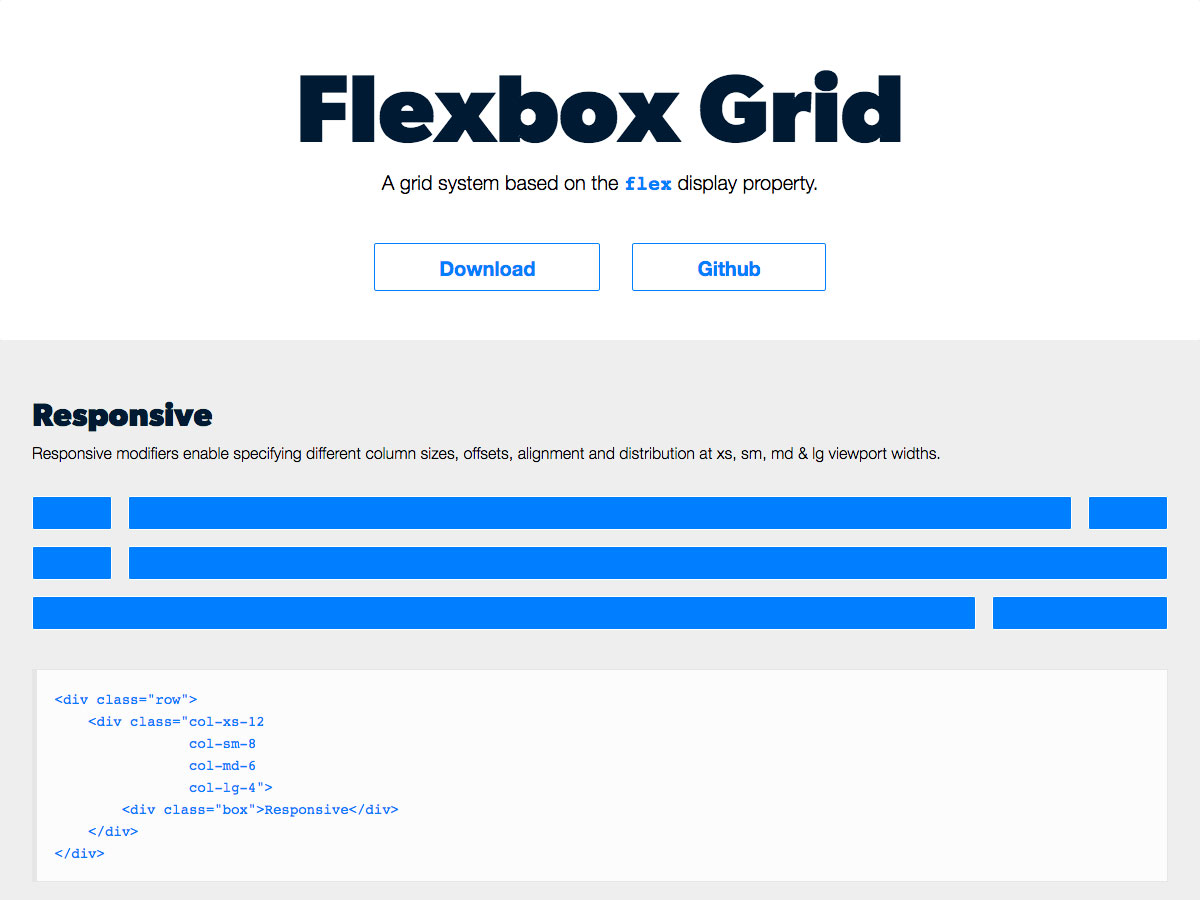 flexbox grid