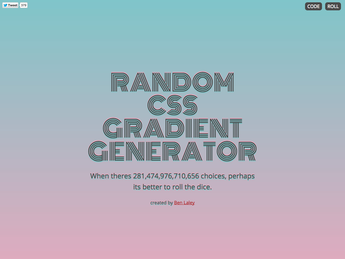 random css gradient generator