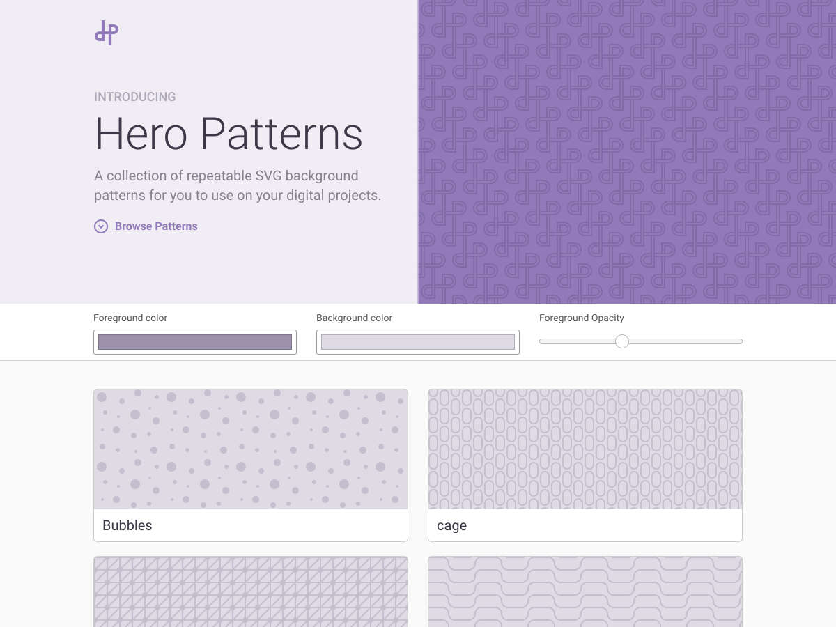 hero patterns