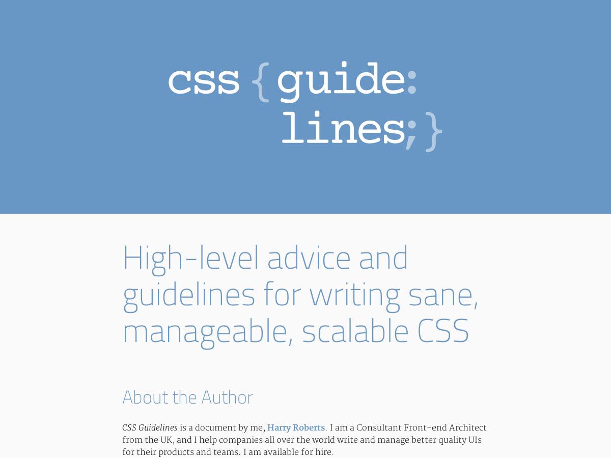 css guidelines